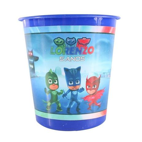 Kit 50 Lembrancinha Balde De Pipoca Pj Masks - Aluá festas Menor preço em Kit 50 Lembrancinha Balde De Pipoca Pj Masks - Aluá festas