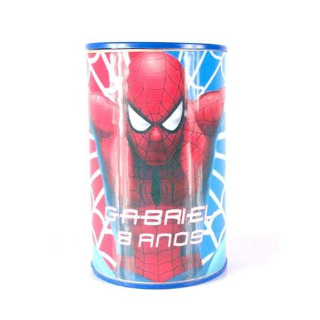 Kit 50 Lembrancinha Cofrinho Personalizado Homem Aranha - Aluá festas é ruim? Kit 50 Lembrancinha Cofrinho Personalizado Homem Aranha - Aluá festas é boa?