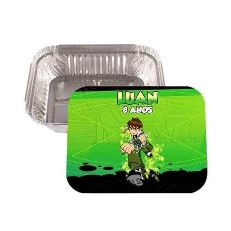 Kit 50 Lembrancinha Marmitinha Personalizada Ben 10 - Aluá festas Menor preço em Kit 50 Lembrancinha Marmitinha Personalizada Ben 10 - Aluá festas