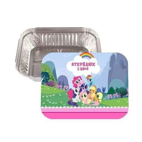Kit 50 Lembrancinha Marmitinha Personalizada My Little Pony - Aluá festas Menor preço em Kit 50 Lembrancinha Marmitinha Personalizada My Little Pony - Aluá festas