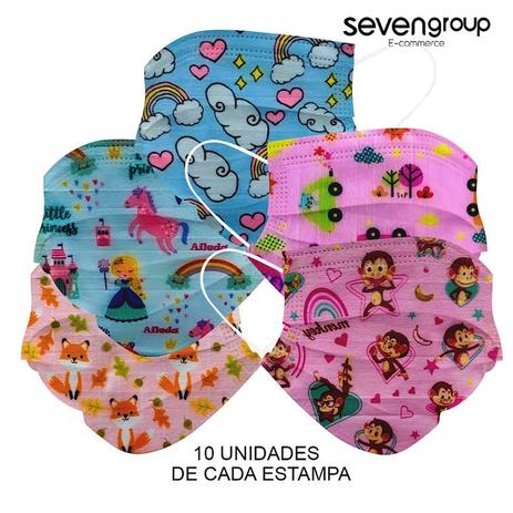 Kit 50 Máscara Descartável Infantil Filtro Meltblown Clipe - Store 7 é boa?