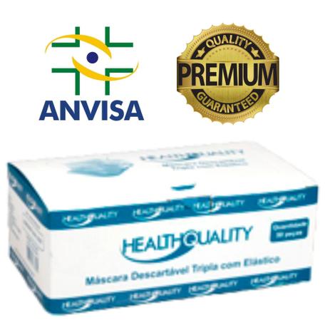Kit 50 Máscara Descartável Tripla Camada Com Clip Nasal - HEALTH QUALITY é boa?