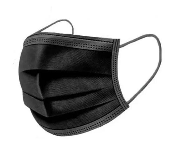 Kit 50 Máscara Descartável Tripla Camada Com Clip Nasal Kit 50 Unid Preta - Franpecktex Menor preço em Kit 50 Máscara Descartável Tripla Camada Com Clip Nasal Kit 50 Unid Preta - Franpecktex