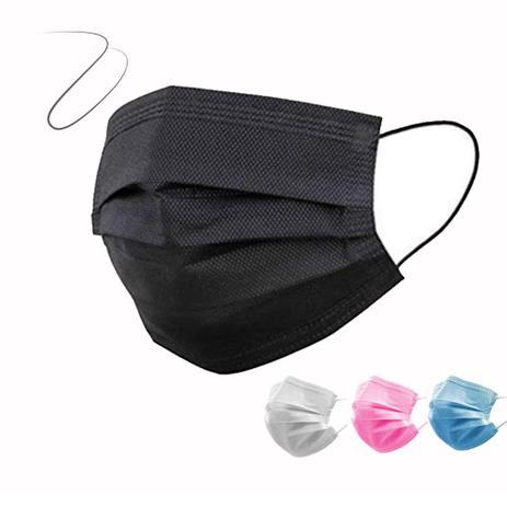 Menor preço em Kit 50 Máscara Descartável Tripla Camada Com Clip Nasal - Protector