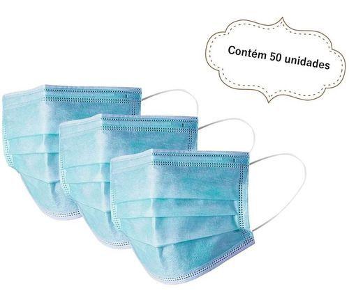 Kit 50 Máscara Descartável Tripla Camada Medical Azul - CDC Menor preço em Kit 50 Máscara Descartável Tripla Camada Medical Azul - CDC