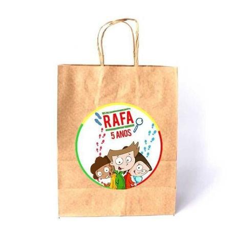 Kit 50 Sacola De Papel Kraft Personalizada Dpa - Aluá festas Menor preço em Kit 50 Sacola De Papel Kraft Personalizada Dpa - Aluá festas