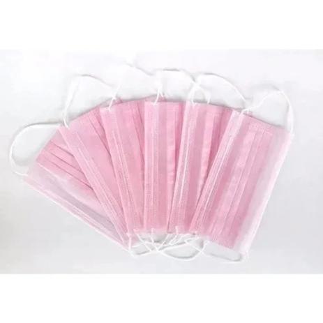 Kit 50un Máscara De Proteção Infantil Descartável Tripla Rosa - FABRICADO NO BRASIL Menor preço em Kit 50un Máscara De Proteção Infantil Descartável Tripla Rosa - FABRICADO NO BRASIL