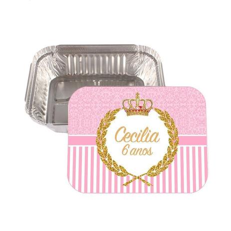 Kit 55 Lembrancinha Marmitinha Personalizada Realeza - Aluá festas é boa?
