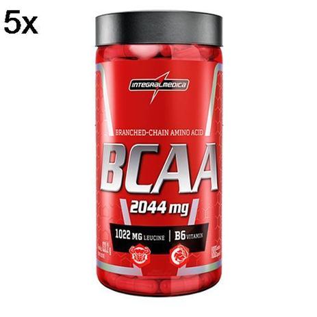 Kit 5X Amino BCAA 2044mg - 180 cápsulas - Integralmédica - Integralmedica Menor preço em Kit 5X Amino BCAA 2044mg - 180 cápsulas - Integralmédica - Integralmedica
