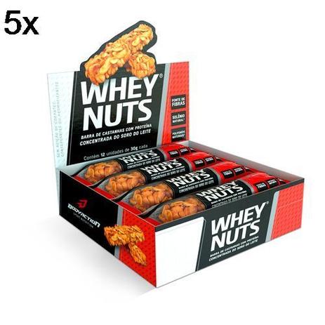 Kit 5X Barra de Castanhas Whey Nuts - 12 Unidades 30g - BodyAction Menor preço em Kit 5X Barra de Castanhas Whey Nuts - 12 Unidades 30g - BodyAction