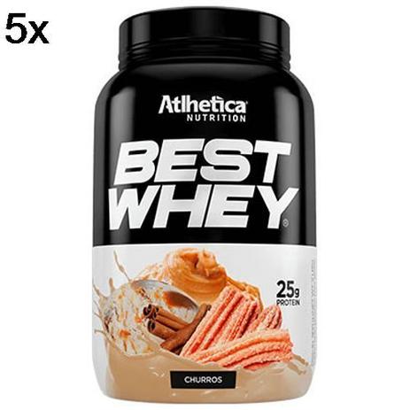 Kit 5X Best Whey - 900g Churros - Atlhetica Nutrition Menor preço em Kit 5X Best Whey - 900g Churros - Atlhetica Nutrition