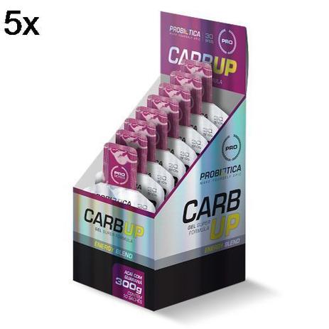 Kit 5X Carb UP Gel Super Fórmula - 10 Sachês 30g Açaí c/ Guaraná - Probiótica Menor preço em Kit 5X Carb UP Gel Super Fórmula - 10 Sachês 30g Açaí c/ Guaraná - Probiótica