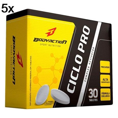 Kit 5X Ciclo Pro - 30 Tabletes - BodyAction Menor preço em Kit 5X Ciclo Pro - 30 Tabletes - BodyAction