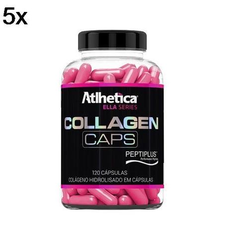 Kit 5X Collagen Caps Ella Series - 120 Cápsulas - Atlhetica Nutrition Menor preço em Kit 5X Collagen Caps Ella Series - 120 Cápsulas - Atlhetica Nutrition