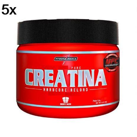 Kit 5X Creatina Hardcore Reload - 300g - IntegralMédica - Integralmedica Menor preço em Kit 5X Creatina Hardcore Reload - 300g - IntegralMédica - Integralmedica