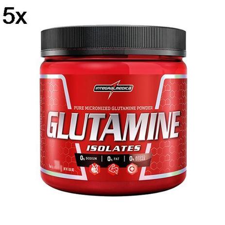 Kit 5X Glutamine Isolates - 150g - IntegralMédica - Integralmedica Menor preço em Kit 5X Glutamine Isolates - 150g - IntegralMédica - Integralmedica