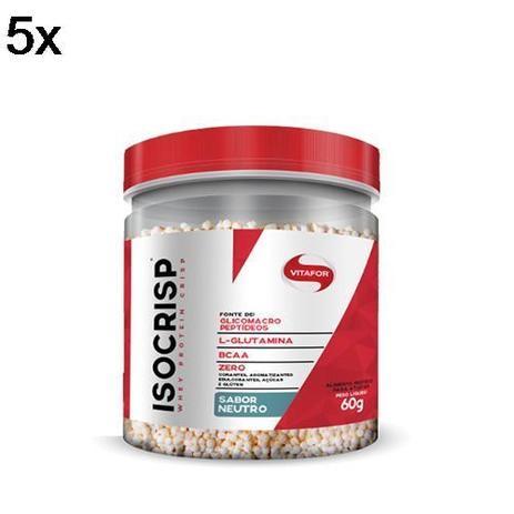 Kit 5X Isocrisp Whey Protein Crisp - 60g - Vitafor Menor preço em Kit 5X Isocrisp Whey Protein Crisp - 60g - Vitafor