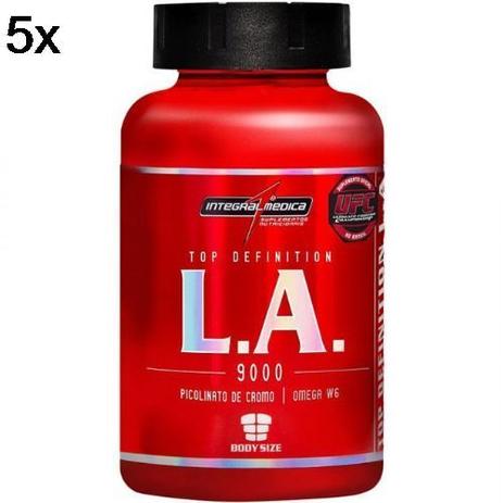 Kit 5X L.A. Top Definition 9000 com Cromo - 120 Cápsulas - IntegralMédica - Integralmedica Menor preço em Kit 5X L.A. Top Definition 9000 com Cromo - 120 Cápsulas - IntegralMédica - Integralmedica