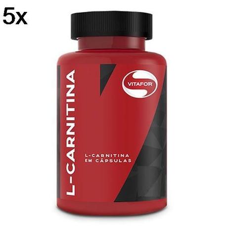 Kit 5X L-Carnitina - 120 Cápsulas - Vitafor Menor preço em Kit 5X L-Carnitina - 120 Cápsulas - Vitafor