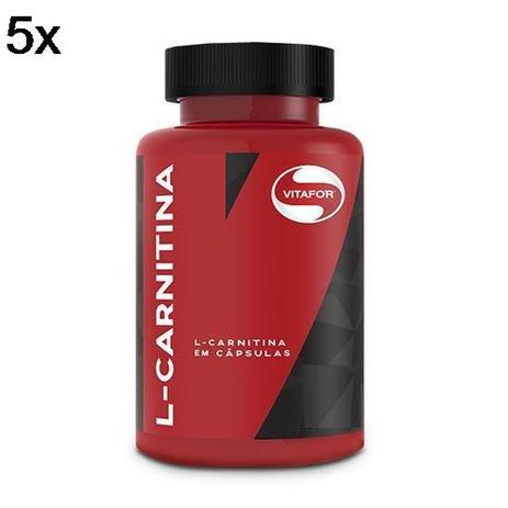 Kit 5X L-Carnitina - 60 Cápsulas - Vitafor Menor preço em Kit 5X L-Carnitina - 60 Cápsulas - Vitafor