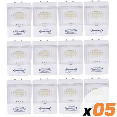Kit 5x Luminária Emergencia Segurimax 24699 Plug Retratil 50 Lumens 3H 15M² Menor preço em Kit 5x Luminária Emergencia Segurimax 24699 Plug Retratil 50 Lumens 3H 15M²