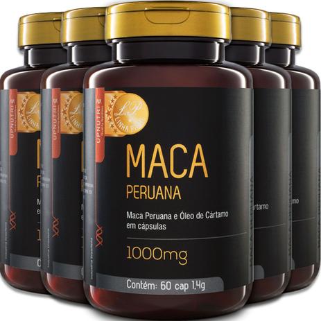 Kit 5x Maca Peruana 1000mg (60 Cápsulas) Upnutri Menor preço em Kit 5x Maca Peruana 1000mg (60 Cápsulas) Upnutri