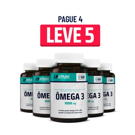 Kit 5x Ômega 3 1000 mg - 120 cápsulas - Stark Supplements Menor preço em Kit 5x Ômega 3 1000 mg - 120 cápsulas - Stark Supplements