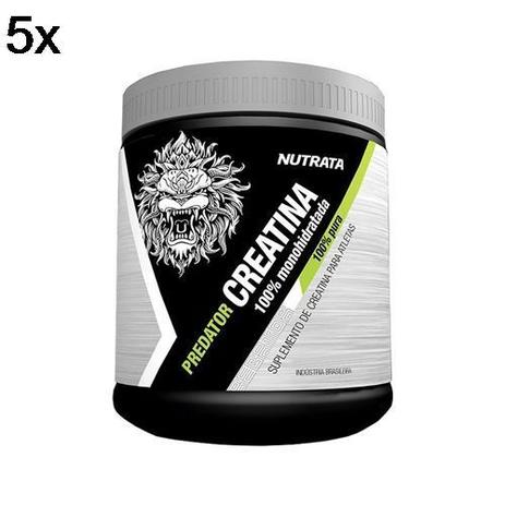 Kit 5X Predator Creatina 100 Monohidratada - 150g - Nutrata Menor preço em Kit 5X Predator Creatina 100 Monohidratada - 150g - Nutrata