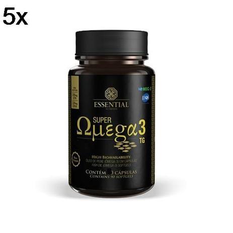 Kit 5X Super Ômega 3 TG - 120 Cápsulas 500mg - Essential Nutrition é boa?