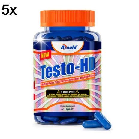 Kit 5X Testo HD - 60 Cápsulas - Arnold Nutrition Menor preço em Kit 5X Testo HD - 60 Cápsulas - Arnold Nutrition