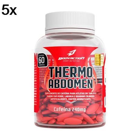 Kit 5X Thermo Abdomen - 60 Tabletes - BodyAction Menor preço em Kit 5X Thermo Abdomen - 60 Tabletes - BodyAction