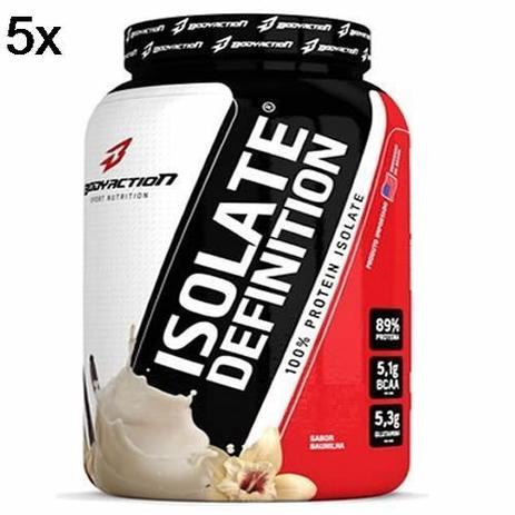 Kit 5X Whey Isolate Definition - 2000g Baunilha - BodyAction Menor preço em Kit 5X Whey Isolate Definition - 2000g Baunilha - BodyAction