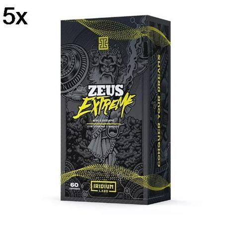Kit 5X Zeus Extreme - 60 Comprimidos - Iridium Menor preço em Kit 5X Zeus Extreme - 60 Comprimidos - Iridium