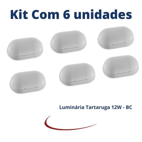 Kit 6 Arandela Para Area Externa Tartaruga Led 12w - IDL Menor preço em Kit 6 Arandela Para Area Externa Tartaruga Led 12w - IDL
