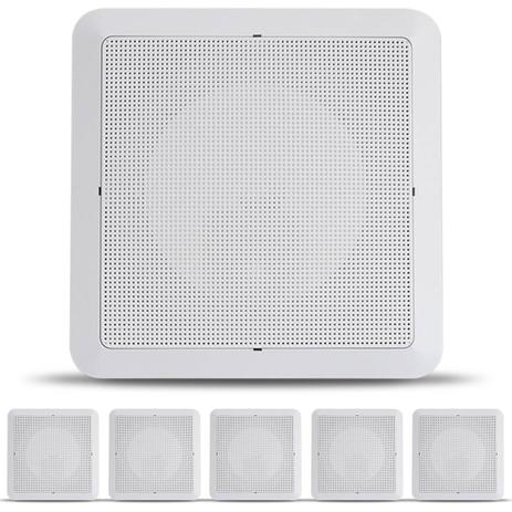 Kit 6 Arandelas Quadradas Fixa 6 Polegadas para Som Ambiente Branco Embutir Gessos Forros Paredes - Ludovico Menor preço em Kit 6 Arandelas Quadradas Fixa 6 Polegadas para Som Ambiente Branco Embutir Gessos Forros Paredes - Ludovico