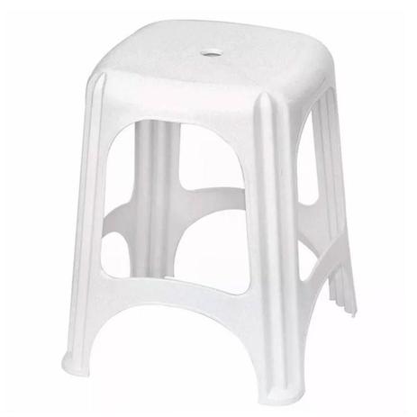 Kit 6 Banquetas Niterói Branca Até 100kg - Tramontina Menor preço em Kit 6 Banquetas Niterói Branca Até 100kg - Tramontina
