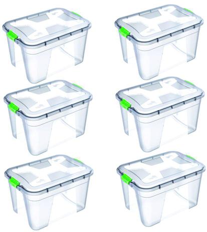 Kit 6 Caixas Organizadoras Transparente 56 Litros - Uninjet é boa?