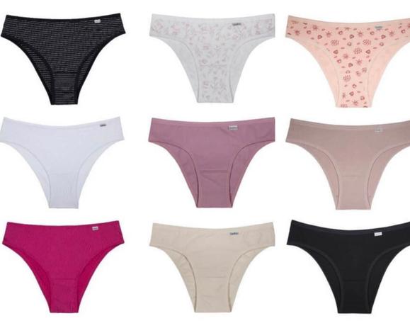 Kit 3 Calcinhas Biquíni Microfibra DelRio | Marisa