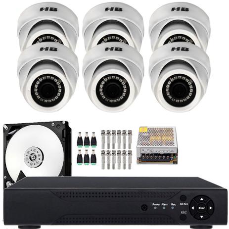 Kit 6 Cameras Infra Dome Hd 720p 1Mp Dvr 8Ch Completo - Power Menor preço em Kit 6 Cameras Infra Dome Hd 720p 1Mp Dvr 8Ch Completo - Power