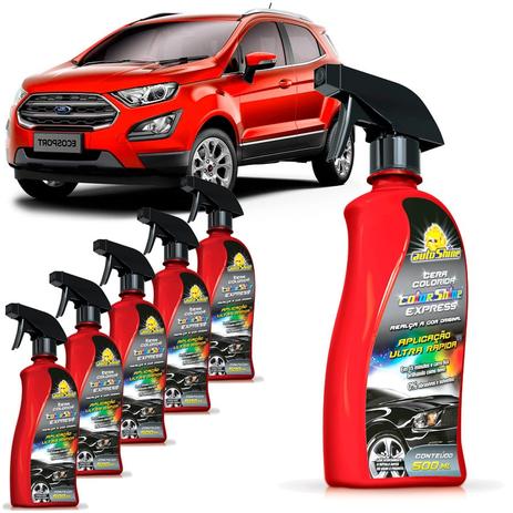 Kit 6 Ceras Liquida Colorida Express Vermelha 500ml Autoshine Menor preço em Kit 6 Ceras Liquida Colorida Express Vermelha 500ml Autoshine