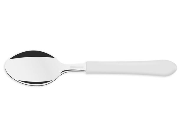 Kit 6 colher para cha leme branco lamina de aco inox e cabo de polipropileno tramontina é ruim? Kit 6 colher para cha leme branco lamina de aco inox e cabo de polipropileno tramontina é boa?