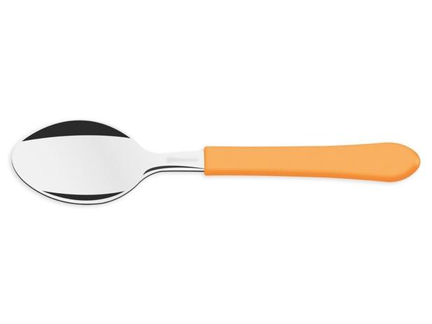 Kit 6 colher para cha leme laranja lamina de aco inox e cabo de polipropileno tramontina Menor preço em Kit 6 colher para cha leme laranja lamina de aco inox e cabo de polipropileno tramontina