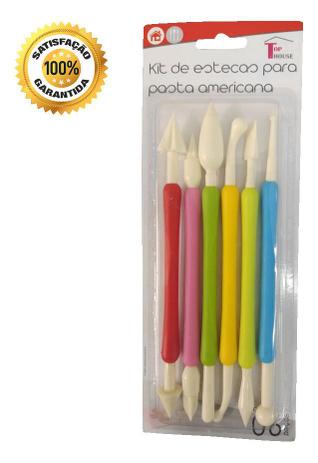 Kit 6 Estecas 12 Pontas Confeitaria Pasta Americana Biscuit - Top House Menor preço em Kit 6 Estecas 12 Pontas Confeitaria Pasta Americana Biscuit - Top House