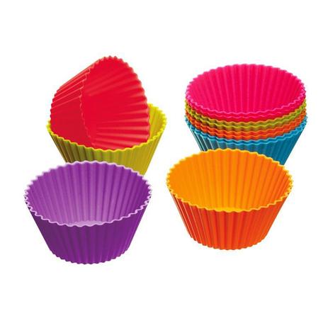 Kit 6 Formas Grande de Silicone Cupcakes Minibolos - Thata esportes Menor preço em Kit 6 Formas Grande de Silicone Cupcakes Minibolos - Thata esportes