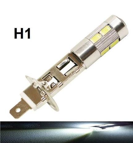 Kit 6 Lampada H1 10 Led Cree Branca 6000k 12v - Mfl Menor preço em Kit 6 Lampada H1 10 Led Cree Branca 6000k 12v - Mfl