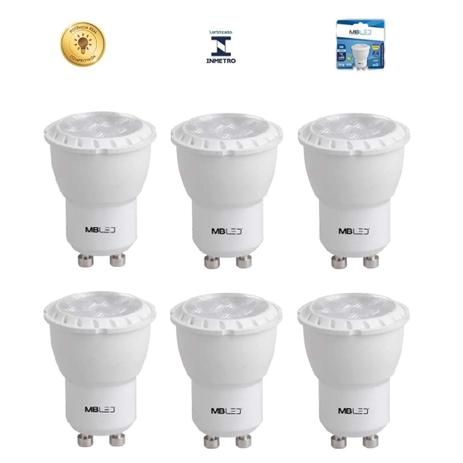 Kit 6 Lâmpadas Led 3W Mini Dicróica Branca Quente MB 3000K - Mbled é ruim? Kit 6 Lâmpadas Led 3W Mini Dicróica Branca Quente MB 3000K - Mbled é boa?