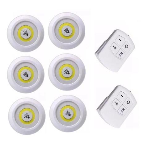 Kit 6 Lampadas Spot Led Luminaria Controle Remoto 15w Sem Fio - Abmidia Menor preço em Kit 6 Lampadas Spot Led Luminaria Controle Remoto 15w Sem Fio - Abmidia