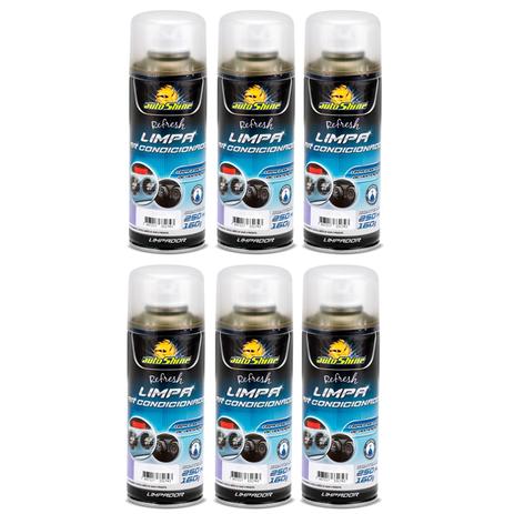 Kit 6 Limpa Ar Condicionado Citrus 250ml Autoshine Menor preço em Kit 6 Limpa Ar Condicionado Citrus 250ml Autoshine