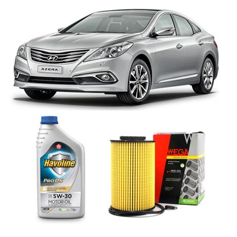 Kit 6 Litros Oleo Havoline Sintetico 5w30 + Filtro Azera 2007 a 2010 - Wega e havoline Menor preço em Kit 6 Litros Oleo Havoline Sintetico 5w30 + Filtro Azera 2007 a 2010 - Wega e havoline