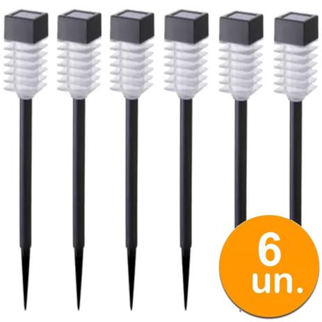 Kit 6 Luminária Solar jardim led branco balizador torre pvc prova de água - Ecoforce é ruim? Kit 6 Luminária Solar jardim led branco balizador torre pvc prova de água - Ecoforce é boa?